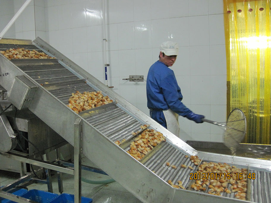 Raw material cleaning